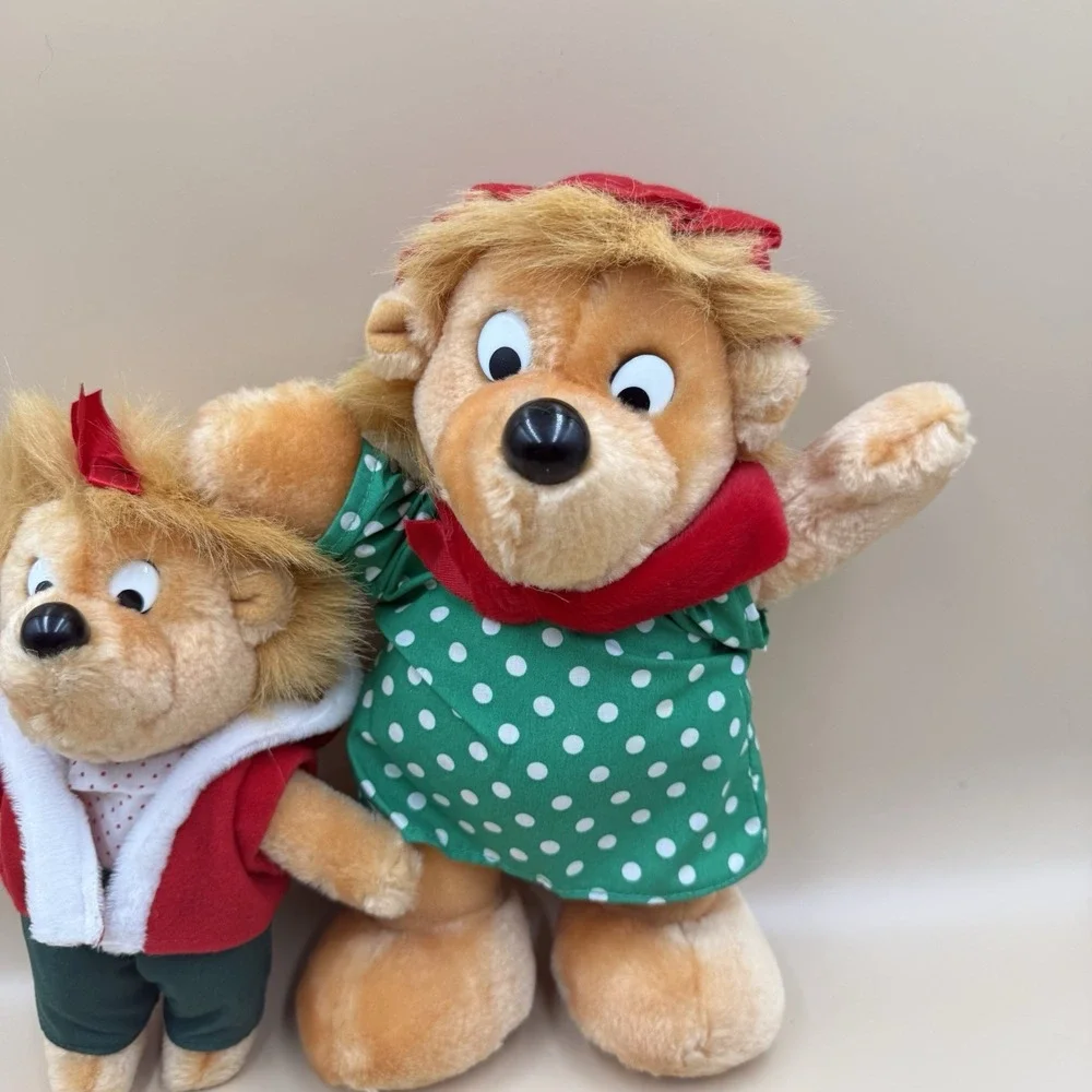 Berenstain Bear Applause Mama & Son Bear Plush Stuffed Animal Vintage 90s